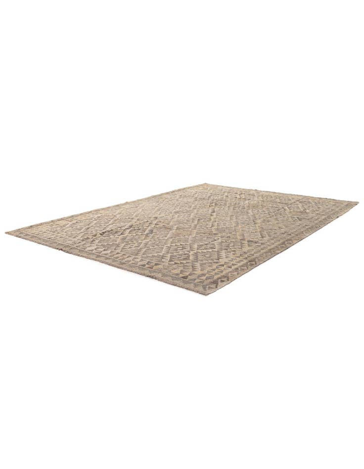 Detail image of  6' 10 x 9' 7  Hand Woven Kilim Maymana Wool Rug