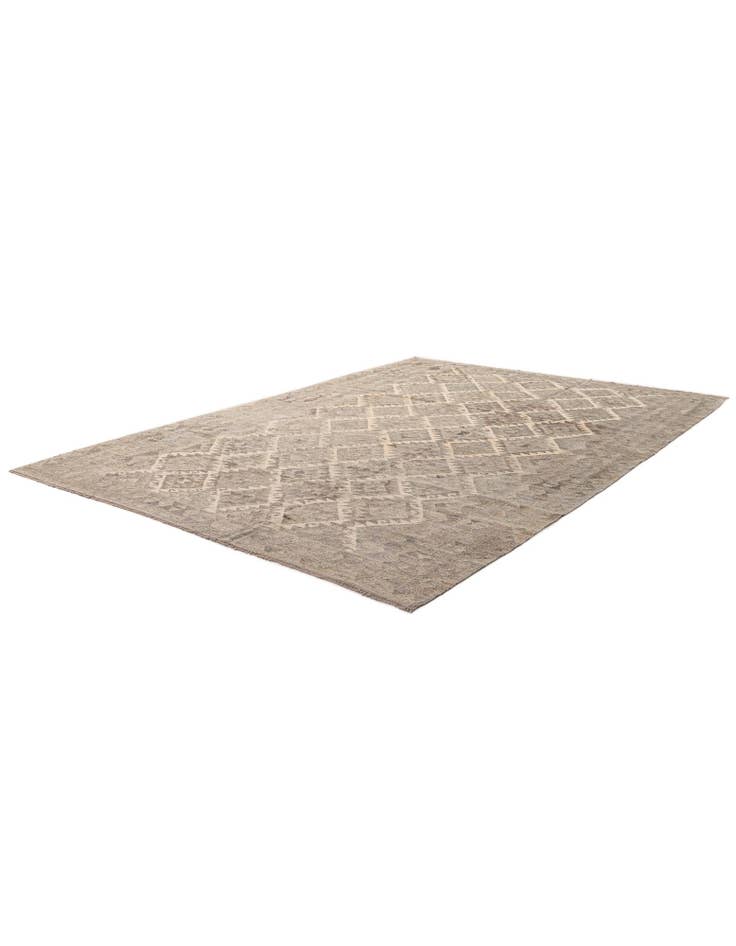 Detail image of  6' 10 x 9' 7  Hand Knotted Kilim Maymana Wool Rug