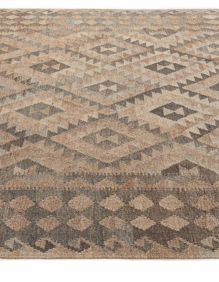 Detail image of  6' 10 x 9' 7  Hand Woven Kilim Maymana Wool Rug