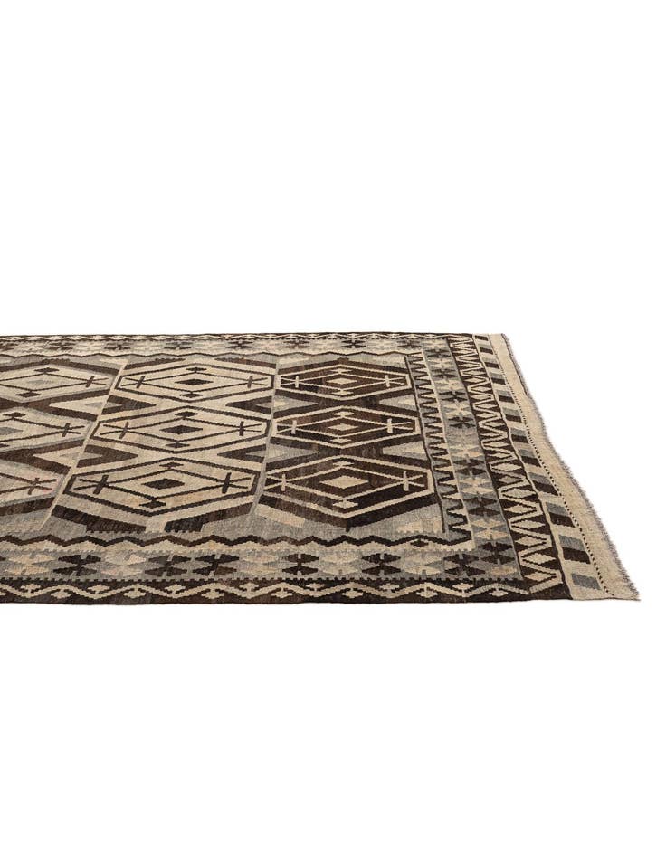 Detail image of  6' 9 x 9' 8  Hand Woven Kilim Maymana Wool Rug
