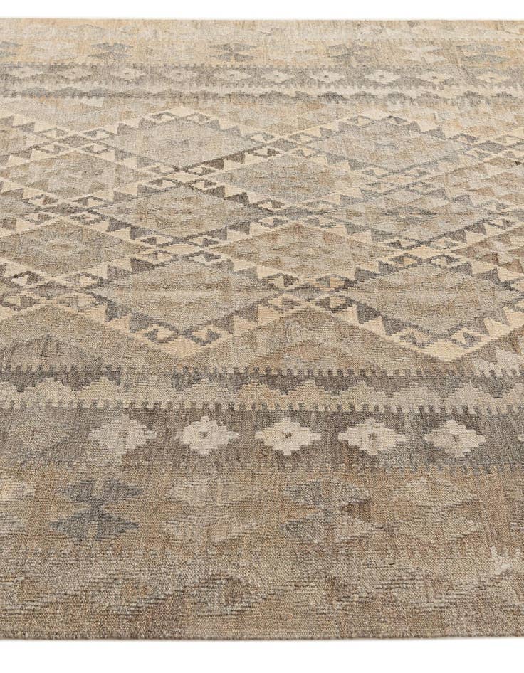 Detail image of  6' 11 x 9' 9  Hand Woven Kilim Maymana Wool Rug