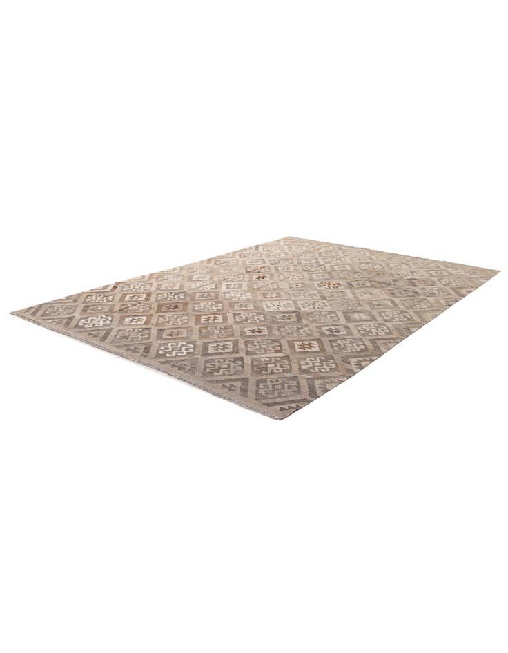 Detail image of  6' 9 x 10'  Hand Knotted Kilim Maymana Wool Rug