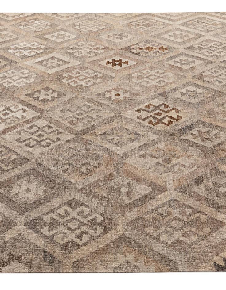 Detail image of  6' 9 x 10'  Hand Knotted Kilim Maymana Wool Rug