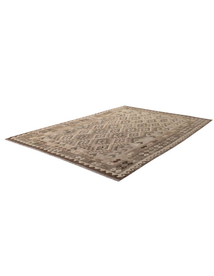 Detail image of  6' 9 x 9' 8  Hand Knotted Kilim Maymana Wool Rug