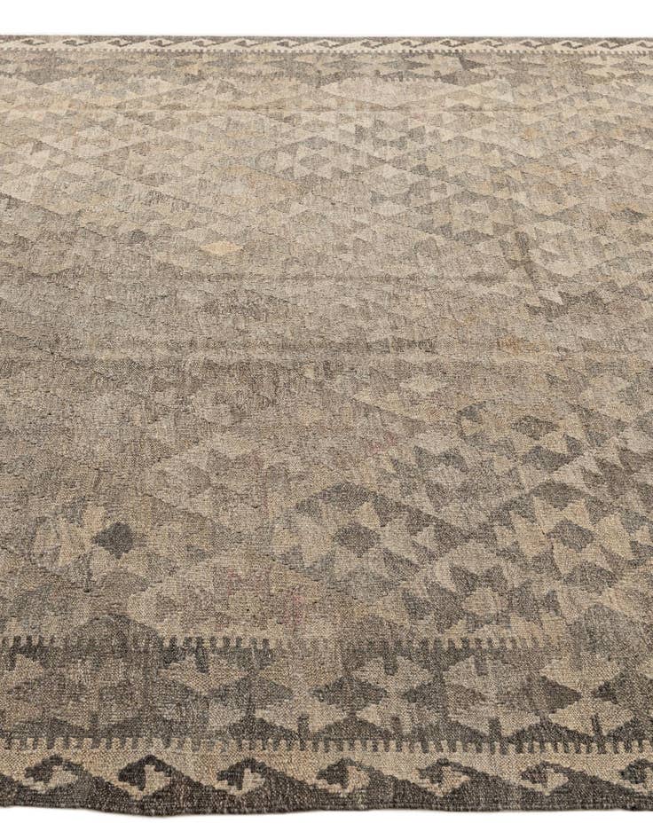 Detail image of  6' 10 x 9' 8  Hand Woven Kilim Maymana Wool Rug