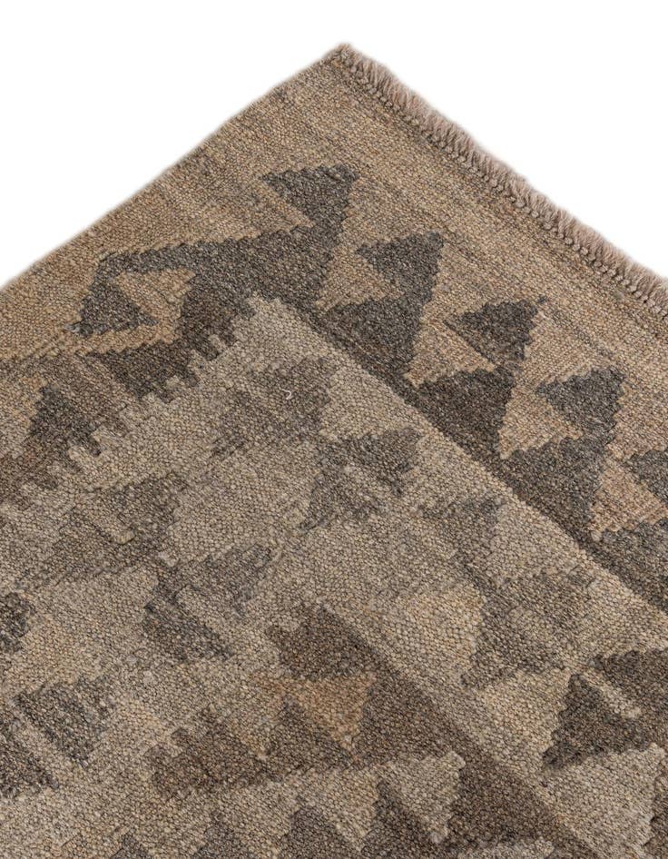 Detail image of  6' 10 x 10'  Hand Woven Kilim Maymana Wool Rug