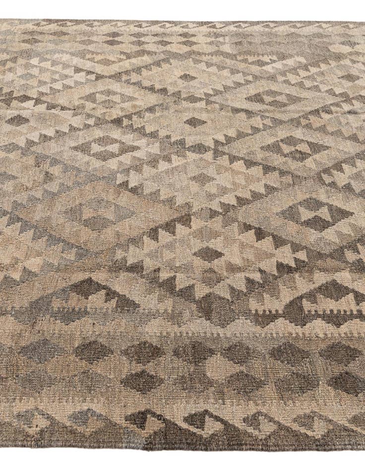 Detail image of  7' x 9' 9  Hand Woven Kilim Maymana Wool Rug