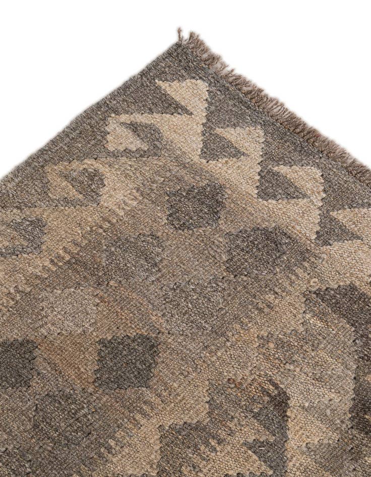 Detail image of  7' x 9' 9  Hand Woven Kilim Maymana Wool Rug