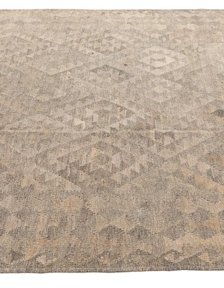 Detail image of  6' 9 x 9' 9  Hand Woven Kilim Maymana Wool Rug