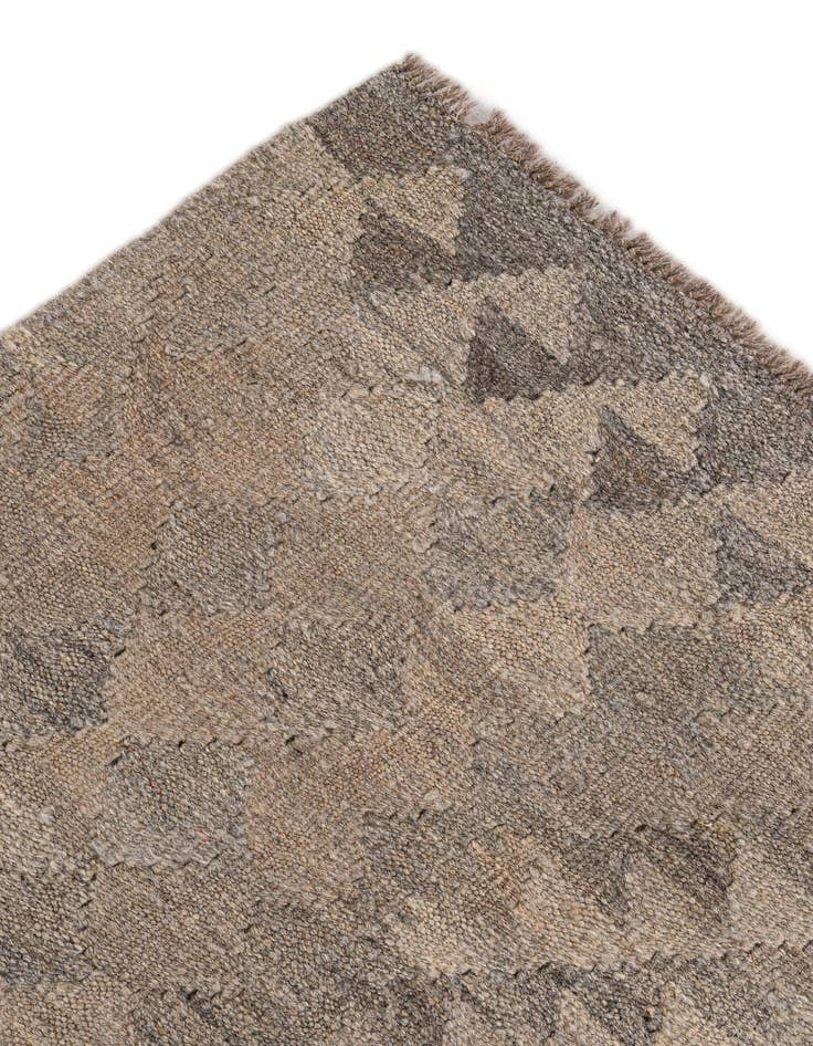 Detail image of  6' 9 x 9' 9  Hand Woven Kilim Maymana Wool Rug