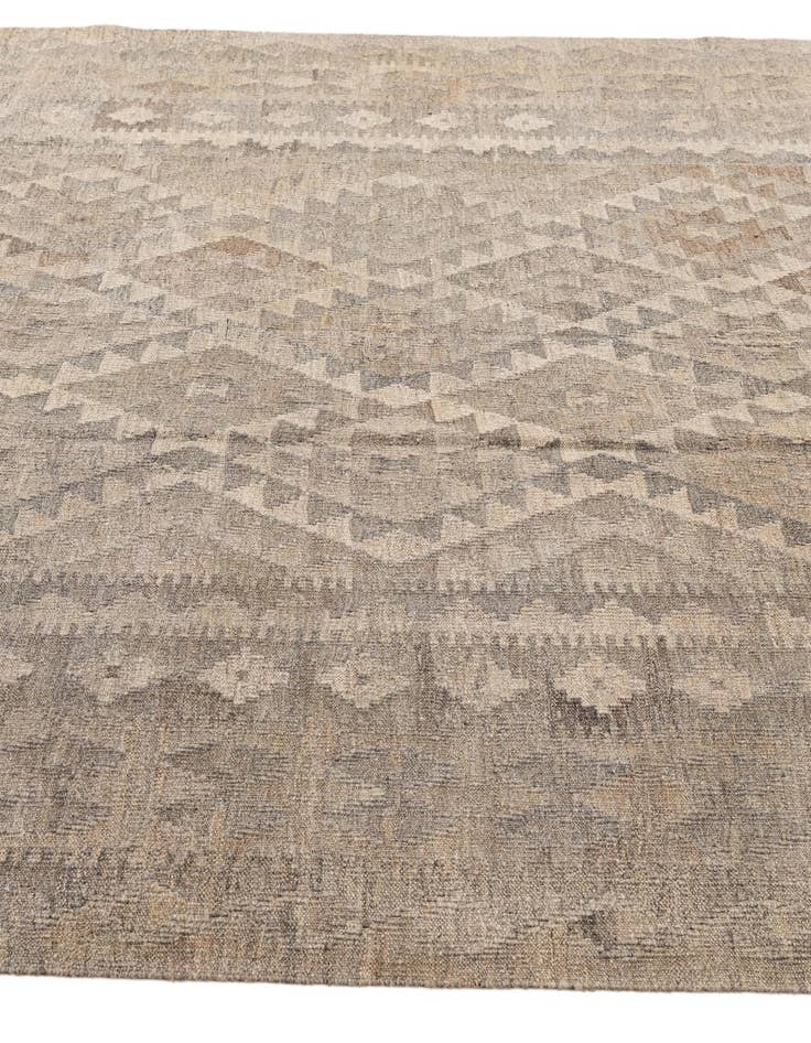 Detail image of  7' x 9' 11  Hand Woven Kilim Maymana Wool Rug