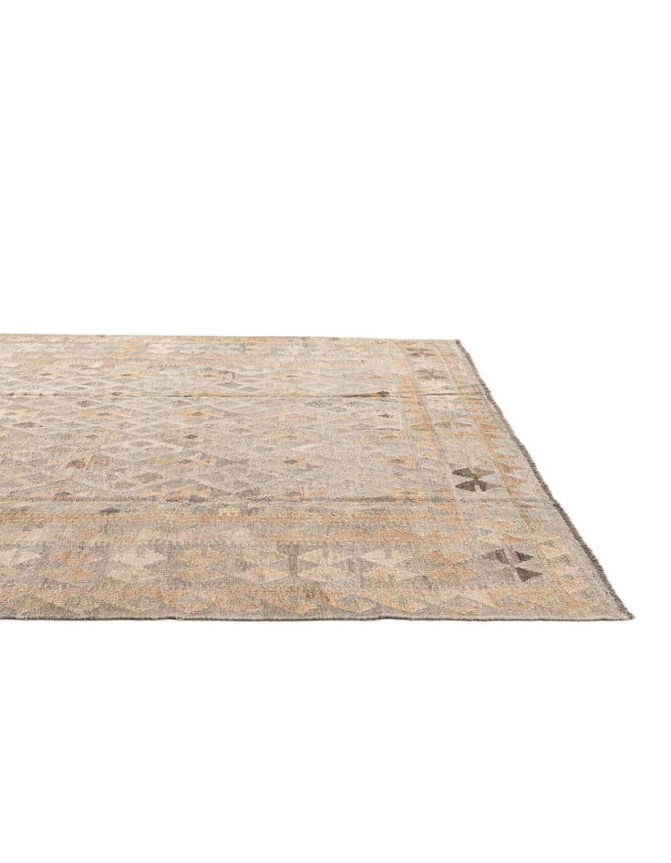 Detail image of  7' x 9' 9  Hand Woven Kilim Maymana Wool Rug