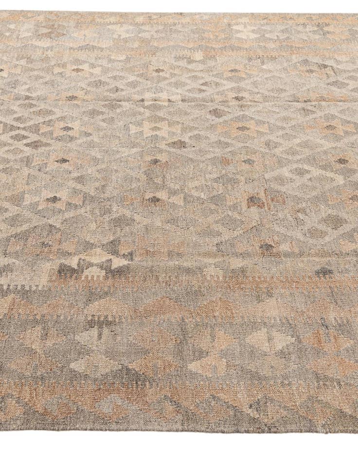 Detail image of  7' x 9' 9  Hand Woven Kilim Maymana Wool Rug