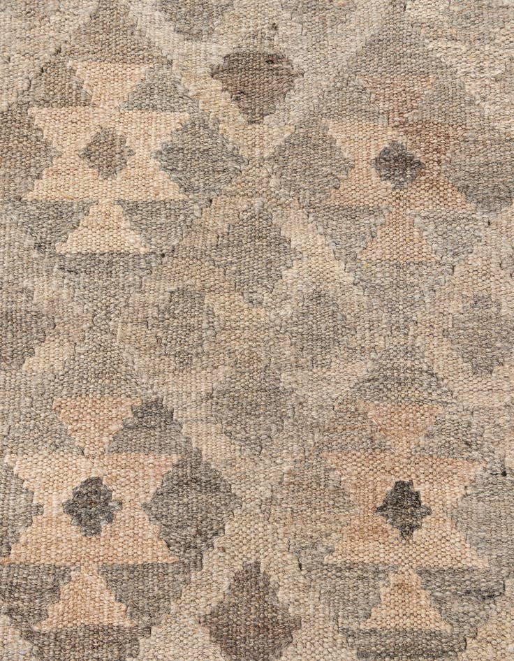 Detail image of  7' x 9' 9  Hand Woven Kilim Maymana Wool Rug