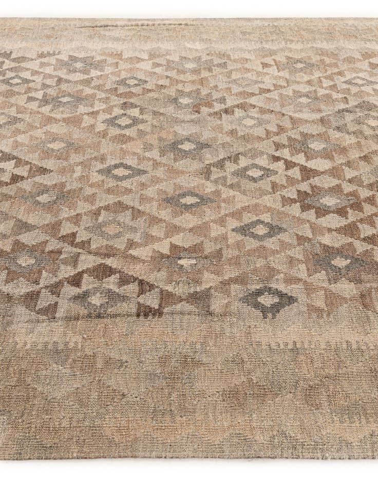 Detail image of  7' x 9' 9  Hand Woven Kilim Maymana Wool Rug