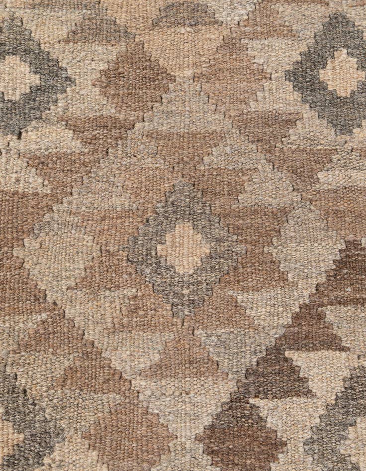 Detail image of  7' x 9' 9  Hand Woven Kilim Maymana Wool Rug