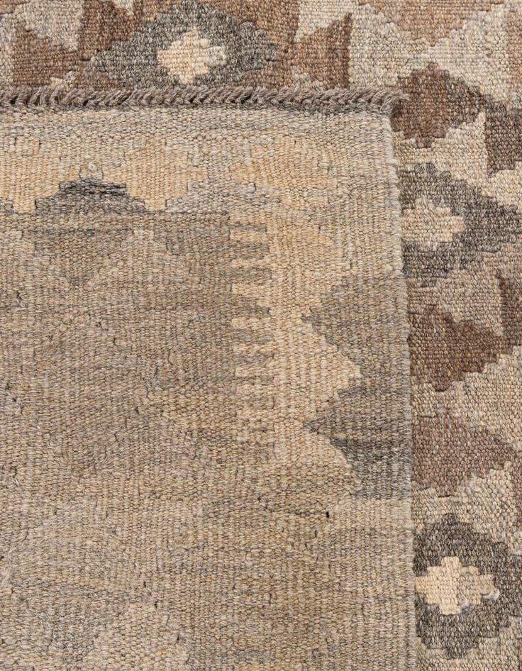 Detail image of  7' x 9' 9  Hand Woven Kilim Maymana Wool Rug