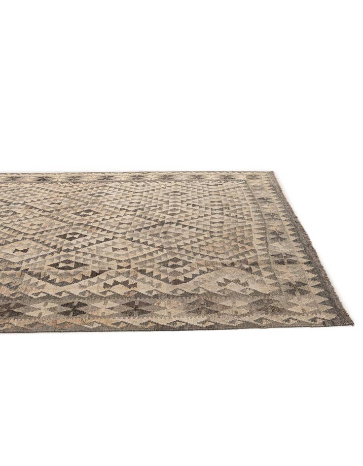 Detail image of  6' 11 x 9' 10  Hand Woven Kilim Maymana Wool Rug