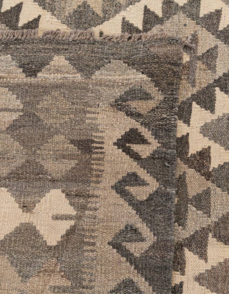 Detail image of  7' x 9' 10  Hand Woven Kilim Maymana Wool Rug