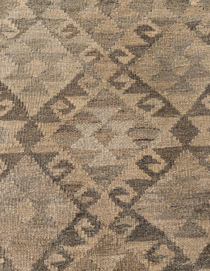 Detail image of  6' 7 x 9' 7  Hand Woven Kilim Maymana Wool Rug