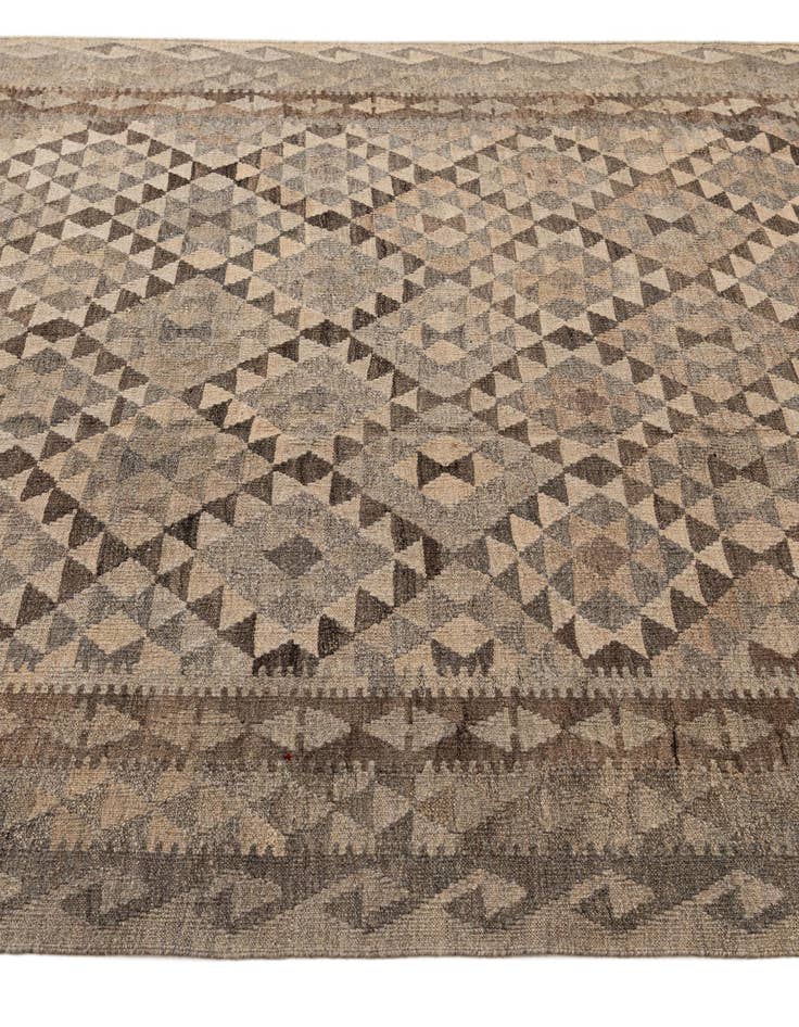 Detail image of  6' 9 x 9' 10  Hand Woven Kilim Maymana Wool Rug