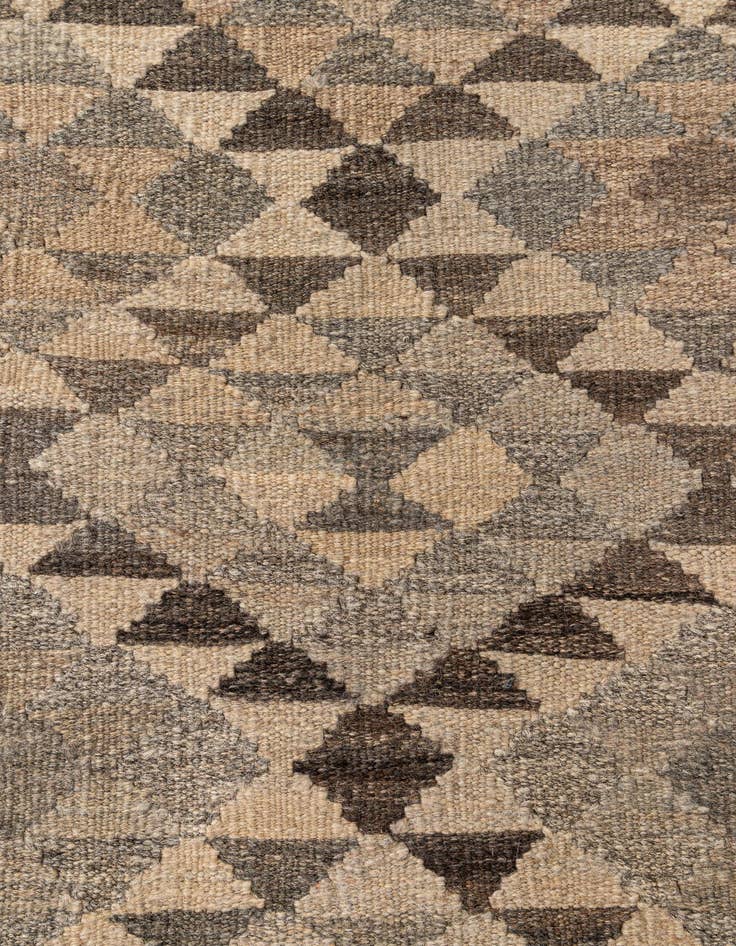 Detail image of  6' 9 x 9' 10  Hand Woven Kilim Maymana Wool Rug