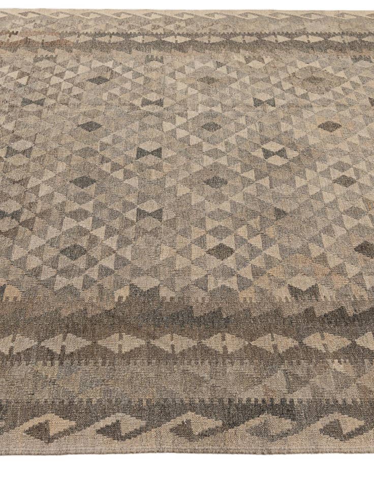 Detail image of  7' x 9' 11  Hand Woven Kilim Maymana Wool Rug