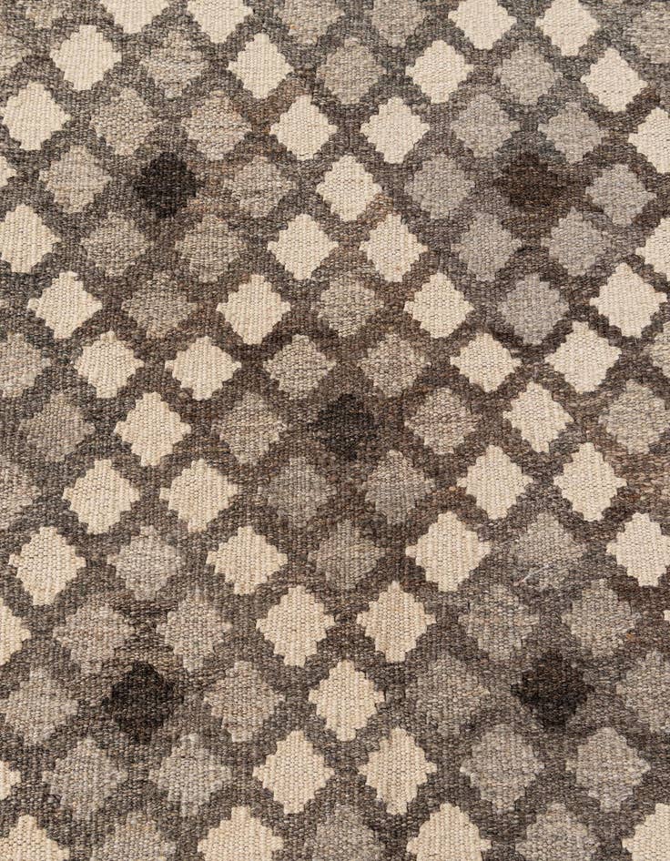 Detail image of  6' 9 x 10' 3  Hand Woven Kilim Maymana Wool Rug