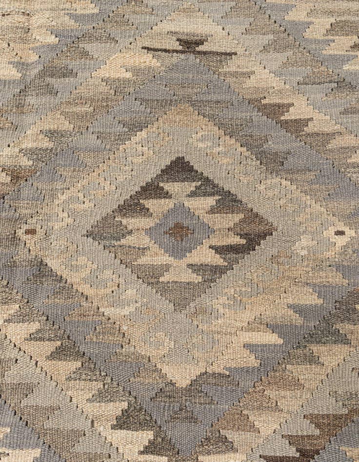Detail image of  8' x 12'  Hand Woven Kilim Maymana Wool Rug