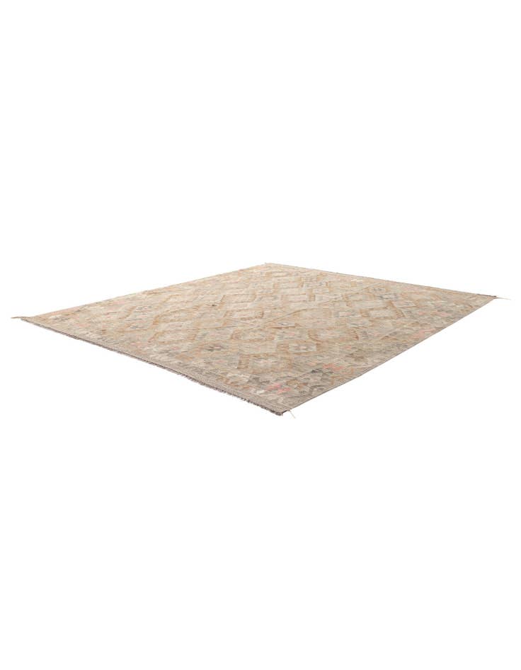 Detail image of  8' 4 x 9' 5  Hand Woven Kilim Maymana Wool Rug