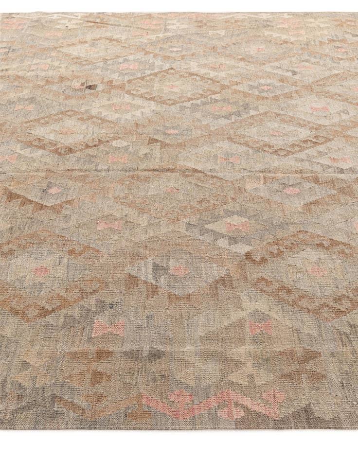 Detail image of  8' 4 x 9' 5  Hand Woven Kilim Maymana Wool Rug