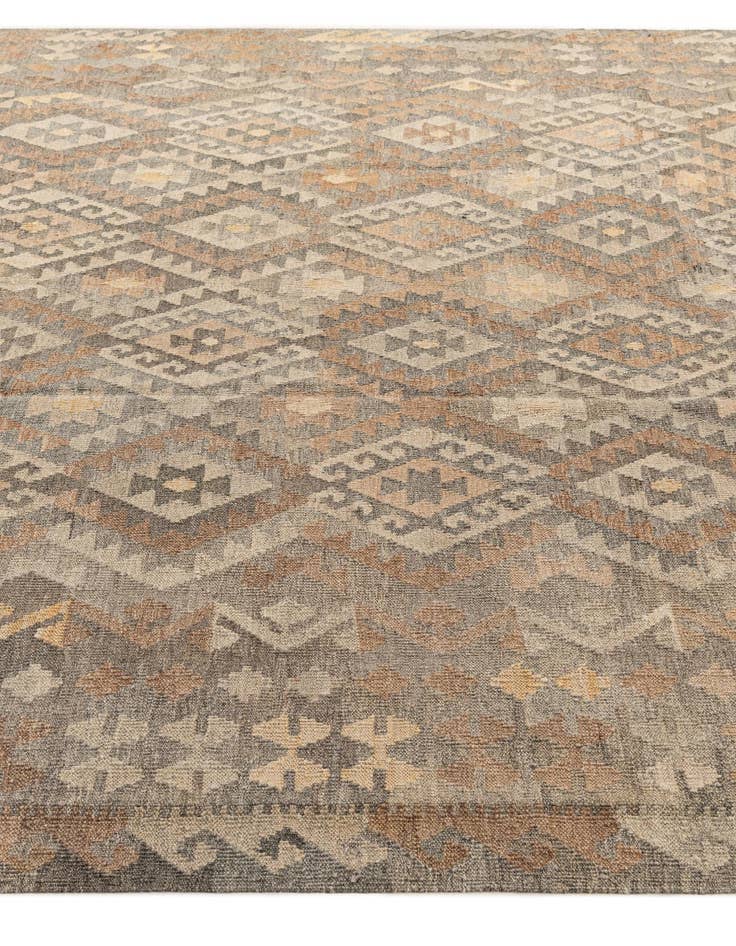 Detail image of  8' 7 x 10' 9  Hand Woven Kilim Maymana Wool Rug