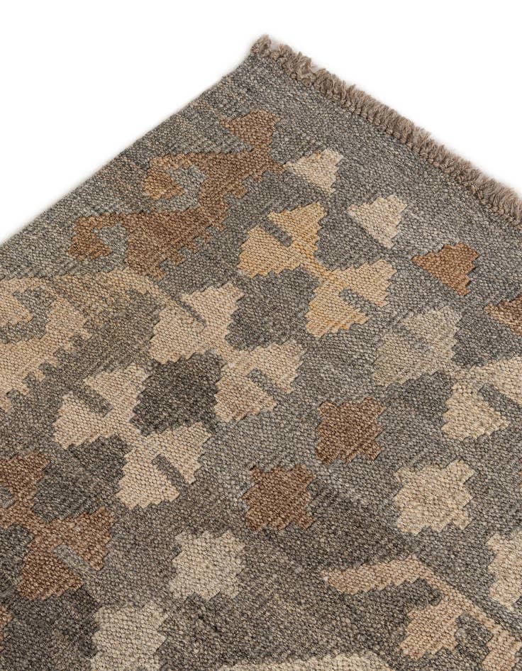 Detail image of  8' 7 x 10' 9  Hand Woven Kilim Maymana Wool Rug