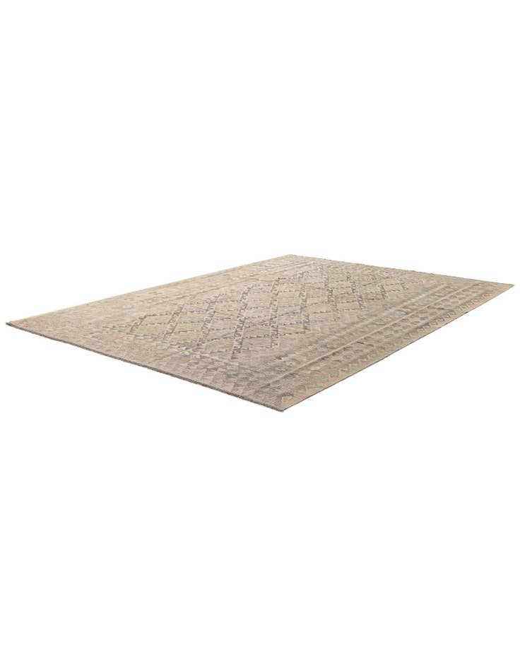 Detail image of  8' 6 x 11' 6  Hand Woven Kilim Maymana Wool Rug