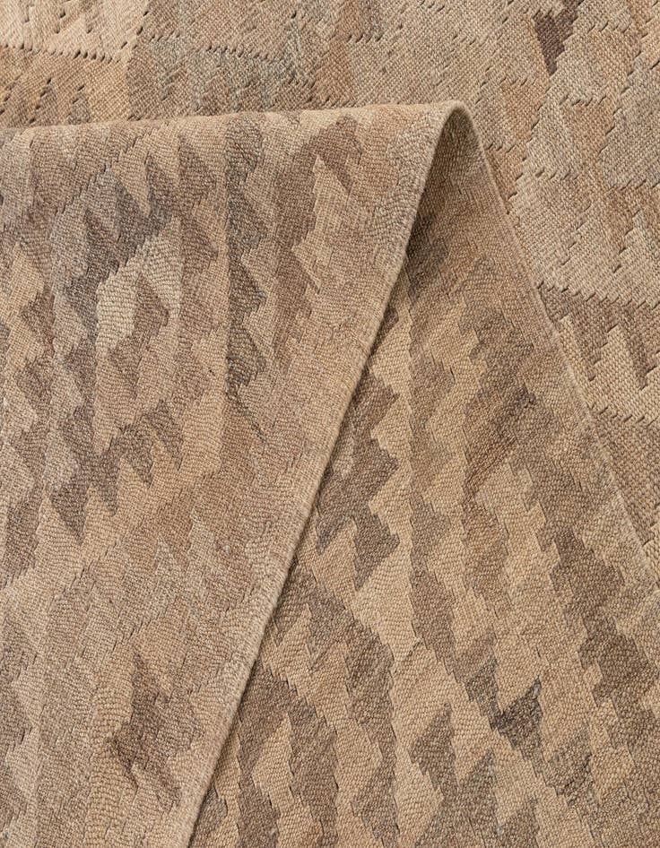 Detail image of  10' 3 x 11' 2  Hand Woven Kilim Maymana Wool Rug