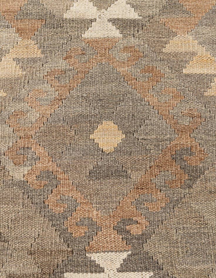 Detail image of  3' 2 x 5'  Hand Woven Kilim Maymana Wool Rug