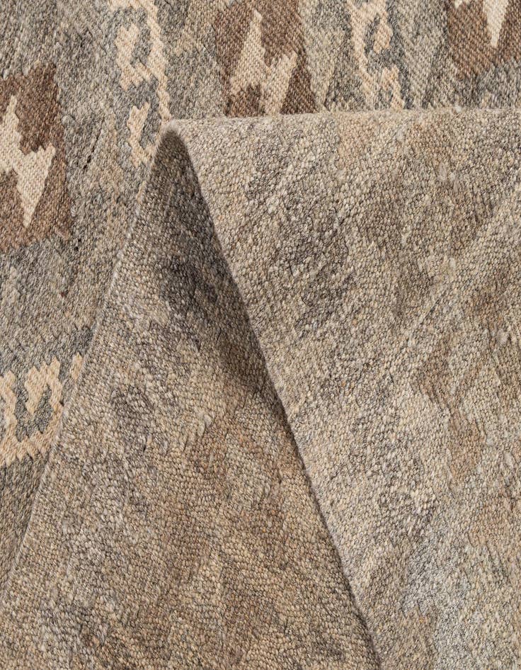 Detail image of  5' 2 x 6' 11  Hand Woven Kilim Maymana Wool Rug