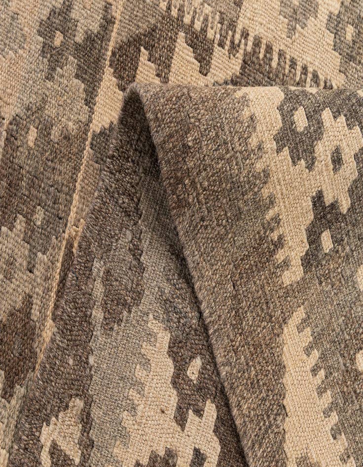 Detail image of  2' 9 x 4' 2  Hand Woven Kilim Maymana Wool Rug