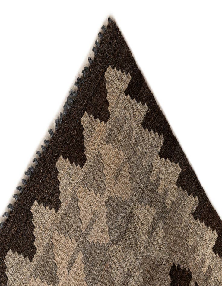 Detail image of  3' 4 x 4' 1  Hand Woven Kilim Maymana Wool Rug