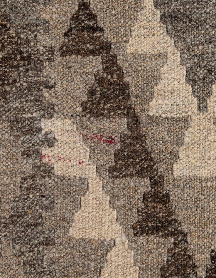 Detail image of  3' 3 x 4' 11  Hand Woven Kilim Maymana Wool Rug