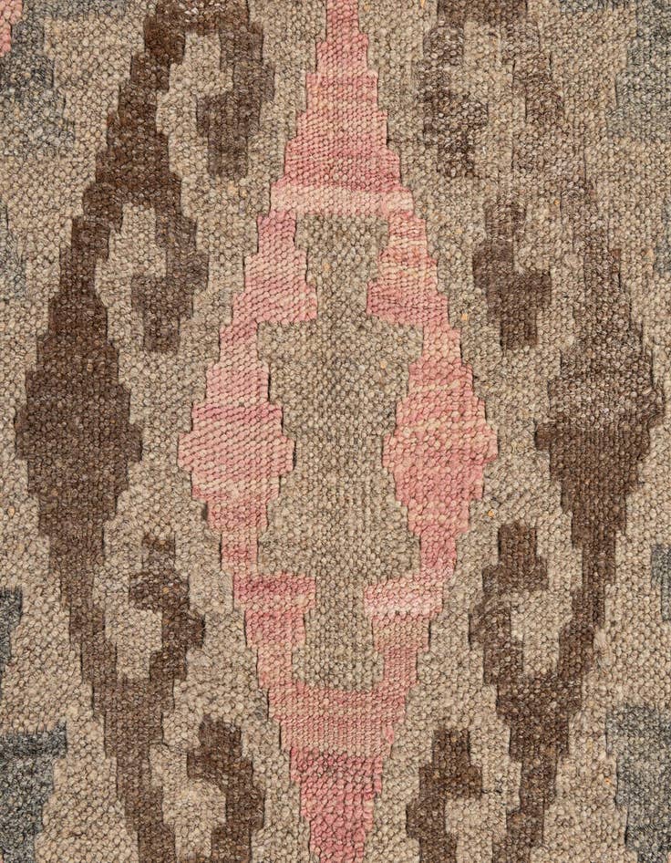 Detail image of  6' x 8' 3  Hand Woven Kilim Maymana Wool Rug