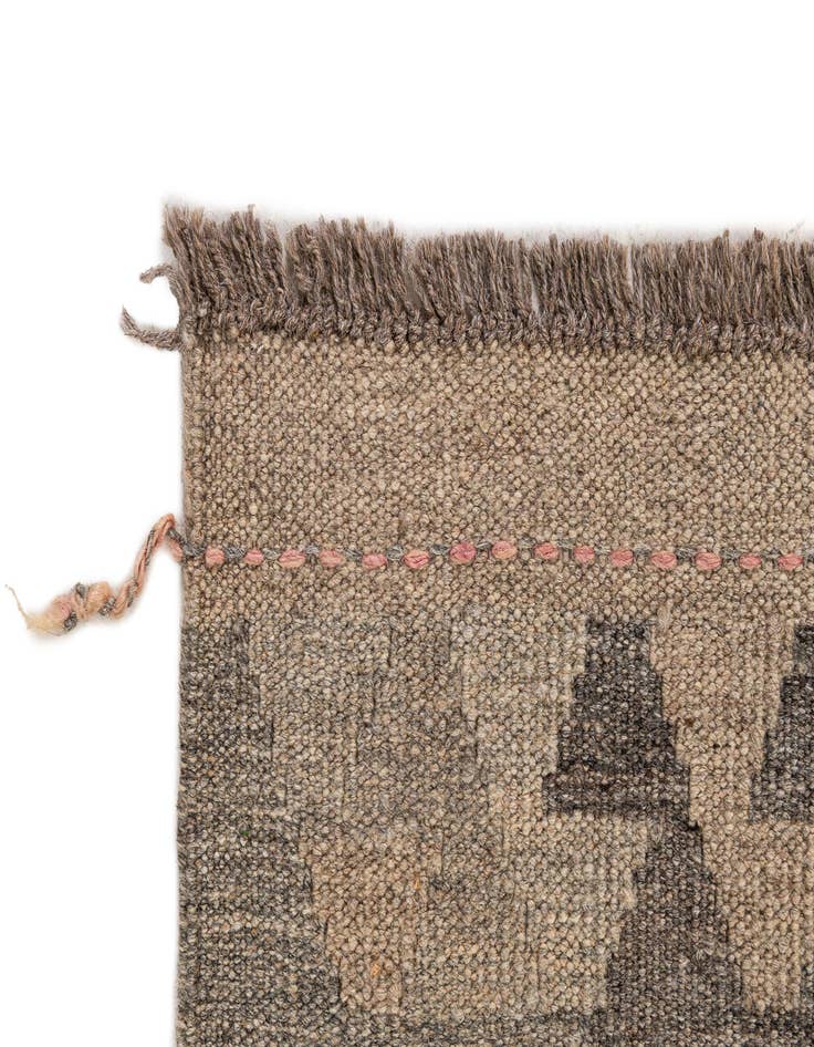 Detail image of  6' x 8' 3  Hand Woven Kilim Maymana Wool Rug