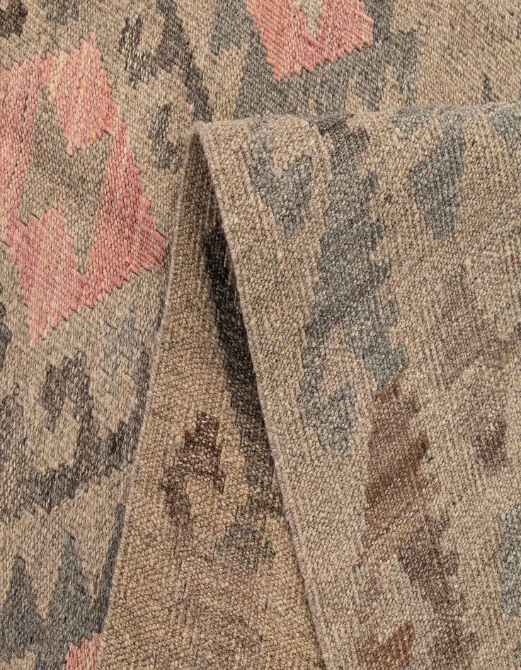 Detail image of  6' x 8' 3  Hand Woven Kilim Maymana Wool Rug