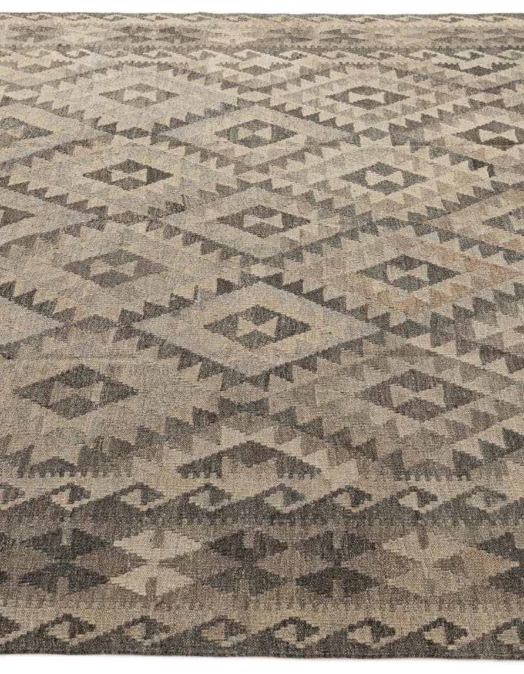 Detail image of  6' 10 x 9' 6  Hand Woven Kilim Maymana Wool Rug