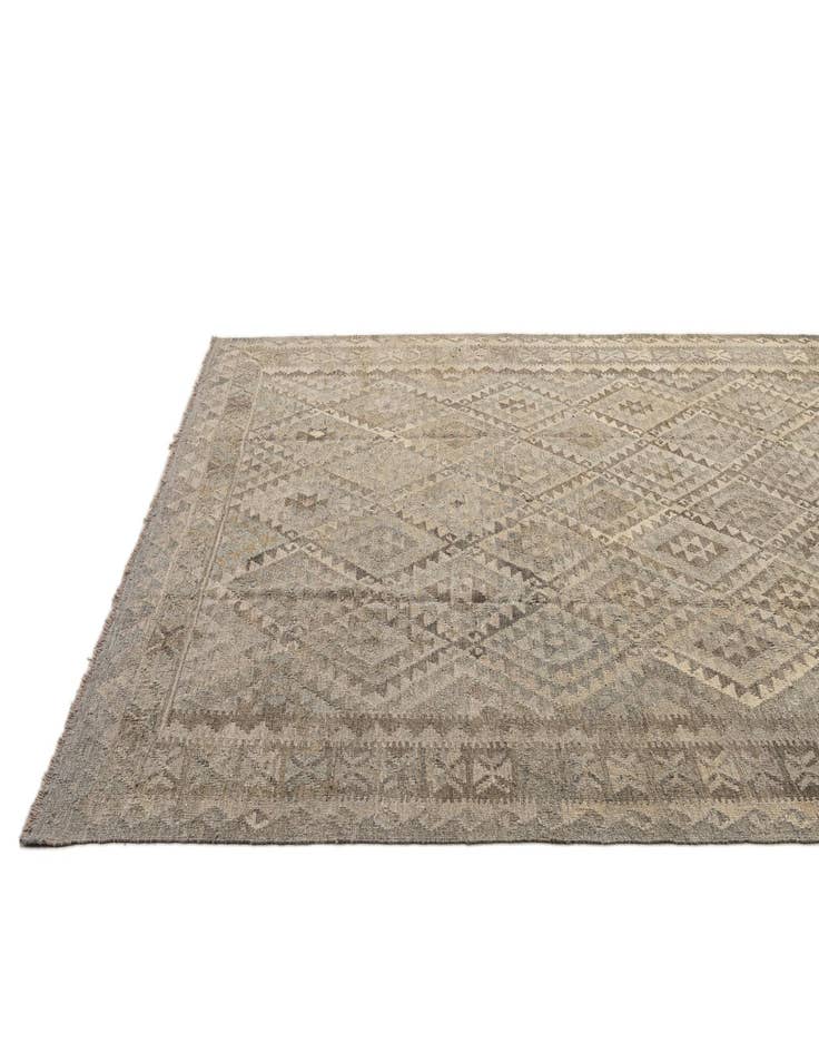 Detail image of  6' 11 x 10' 4  Hand Woven Kilim Maymana Wool Rug