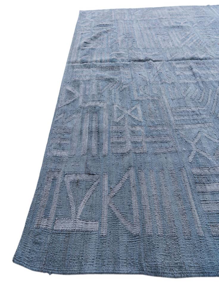 Detail image of  6' x 7' 9  Hand Woven Kilim Modern Wool Rug