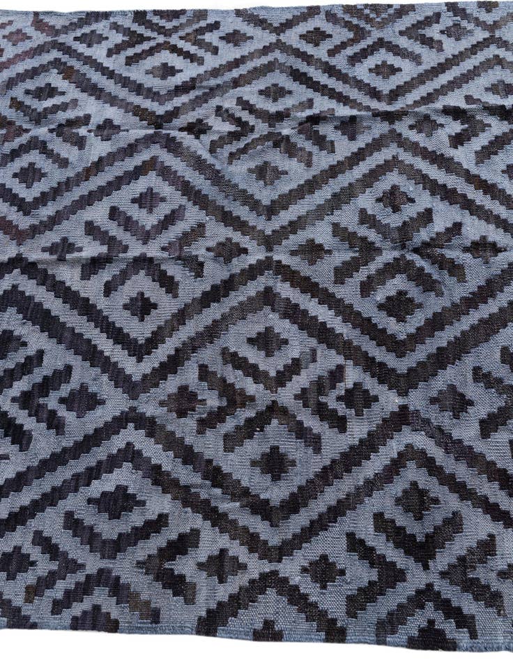 Detail image of  4' x 5' 10  Hand Woven Kilim Modern Wool Rug
