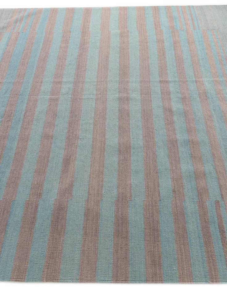 Detail image of  6' 7 x 9' 5  Hand Woven Kilim Modern Wool Rug