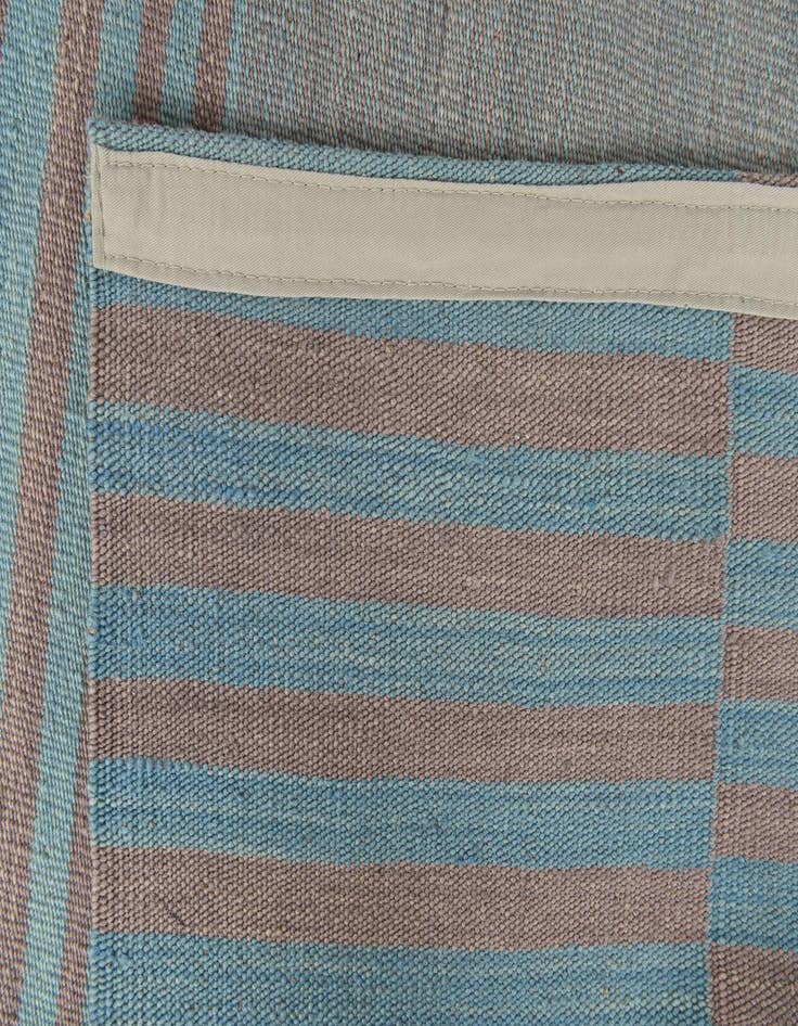 Detail image of  6' 7 x 9' 5  Hand Woven Kilim Modern Wool Rug