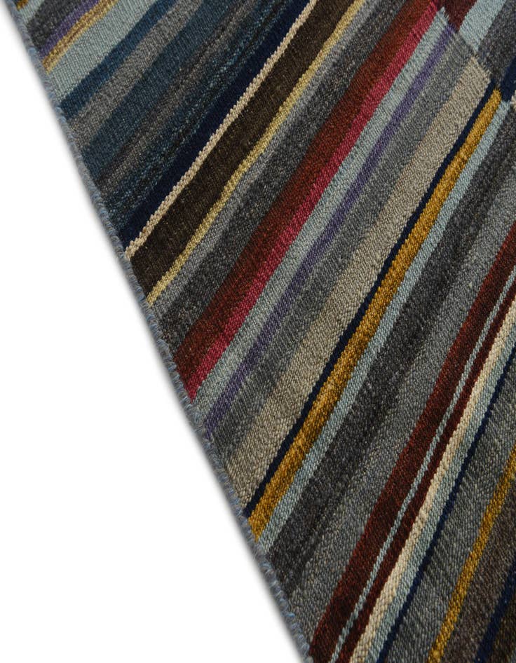 Detail image of  8' x 9' 9  Hand Woven Kilim Modern Wool Rug